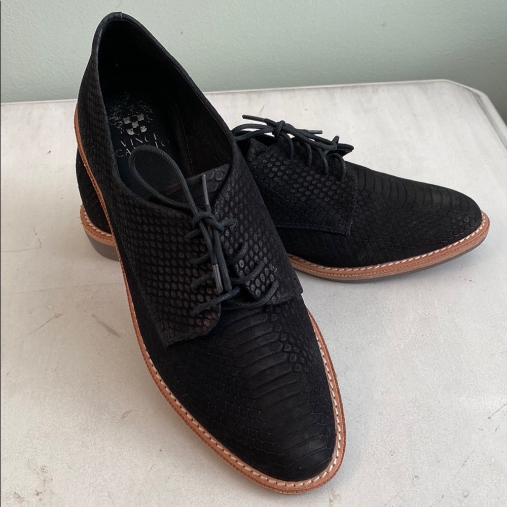 Calvin Klein Black Men's Dress ShoesVince Camaro black leather shoes